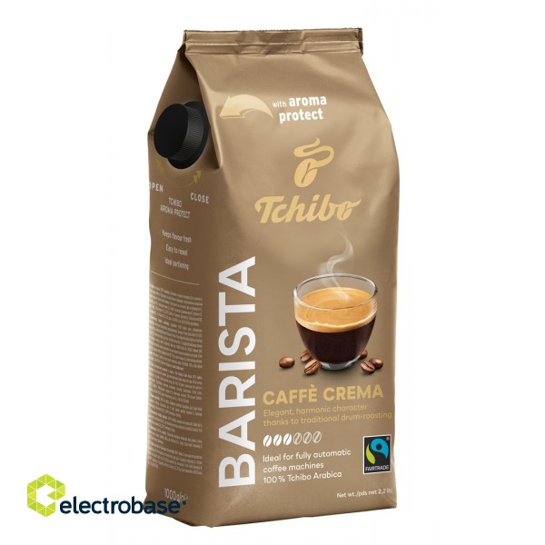 Tchibo Barista Caffe Crema bean coffee 1 kg paveikslėlis 6