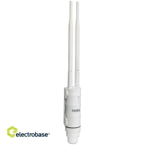Intellinet High-Power Wireless AC600 Outdoor Access Point / Repeater, 433 Mbps Wireless AC (5 GHz) + 150 Mbps Wireless N (2.4 GHz), IP65, 28 dBm, Wireless Client Isolation, Passive PoE, Wall- and Pole-mount (Euro 2-pin plug) image 6