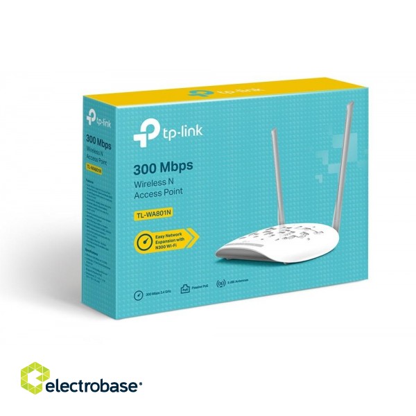 TP-Link TL-WA801N wireless access point 300 Mbit/s White Power over Ethernet (PoE) фото 4
