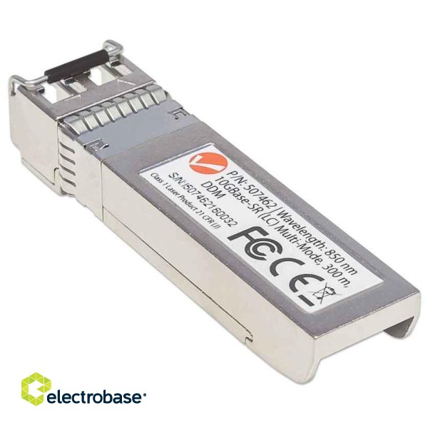 Mini GBIC SFP+ 10GBase-SR LC Multimode 850nm Intellinet Fiber Optic Module фото 4