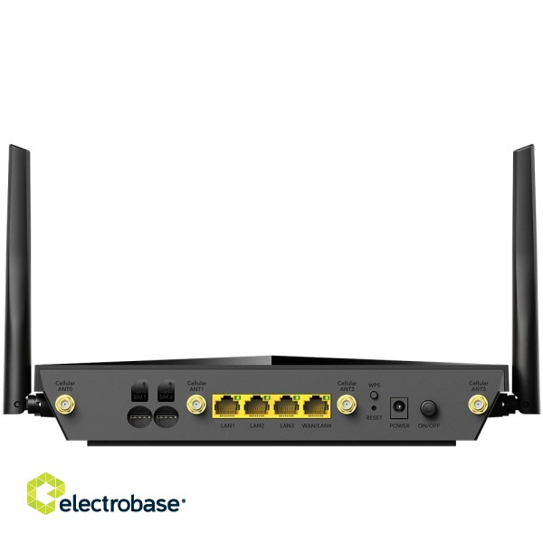 Cudy P5 wireless router Gigabit Ethernet Dual-band (2.4 GHz / 5 GHz) 5G Black paveikslėlis 3