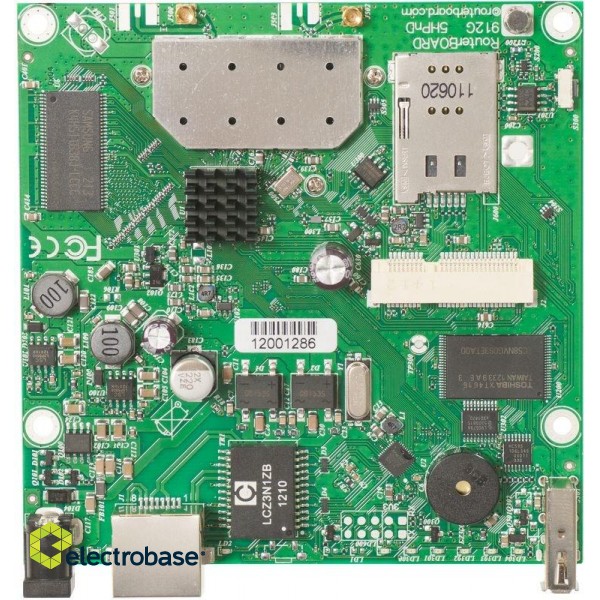MikroTik RB912UAG-5HPnD | WiFi Router | 5GHz, 1x RJ45 1000Mbps, 1x miniPCIe
