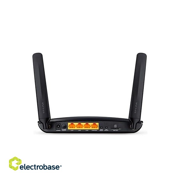 TP-LINK TL-MR6400 wireless router Single-band (2.4 GHz) Fast Ethernet 3G 4G Black paveikslėlis 3