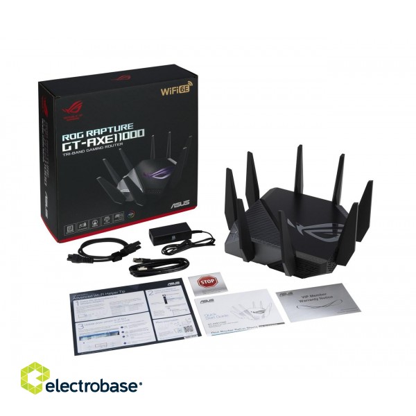 ASUS GT-AXE11000 wireless router Gigabit Ethernet Tri-band (2.4 GHz / 5 GHz / 6 GHz) Black image 5