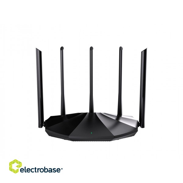 Tenda TX2 Pro wireless router Gigabit Ethernet Dual-band (2.4 GHz / 5 GHz) Black image 1