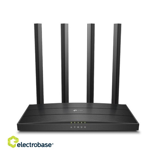 TP-Link ARCHER C6 V4.0 wireless router Gigabit Ethernet Dual-band (2.4 GHz / 5 GHz) Black image 1