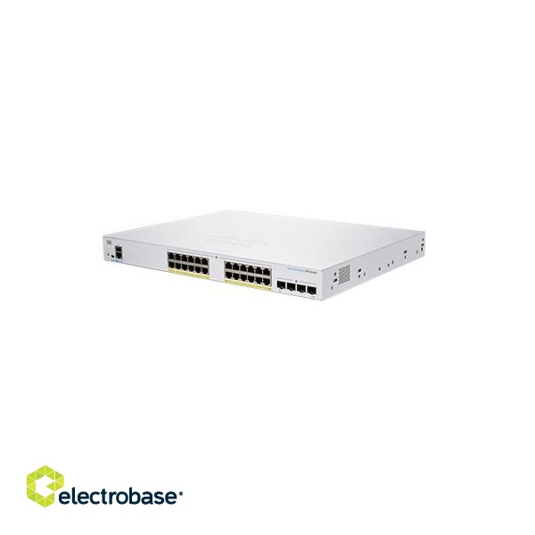 Cisco CBS350-24P-4X-EU network switch Managed L2/L3 Gigabit Ethernet (10/100/1000) Silver