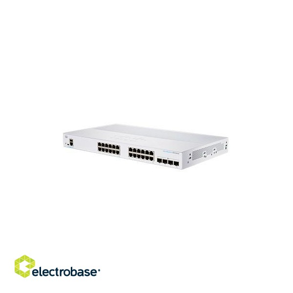 Cisco CBS350-24T-4X-EU network switch Managed L2/L3 Gigabit Ethernet (10/100/1000) Silver paveikslėlis 5