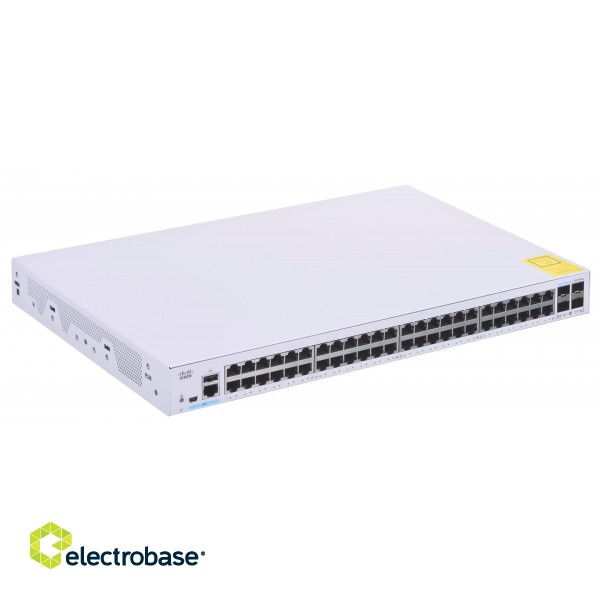 Cisco CBS350-48T-4G-EU network switch Managed L2/L3 Gigabit Ethernet (10/100/1000) Silver image 1