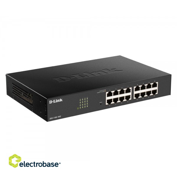 D-Link DGS-1100-16V2 network switch Managed L2 Gigabit Ethernet (10/100/1000) Black image 2