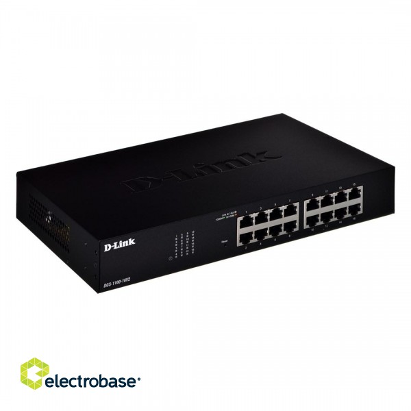 D-Link DGS-1100-16V2 network switch Managed L2 Gigabit Ethernet (10/100/1000) Black image 4
