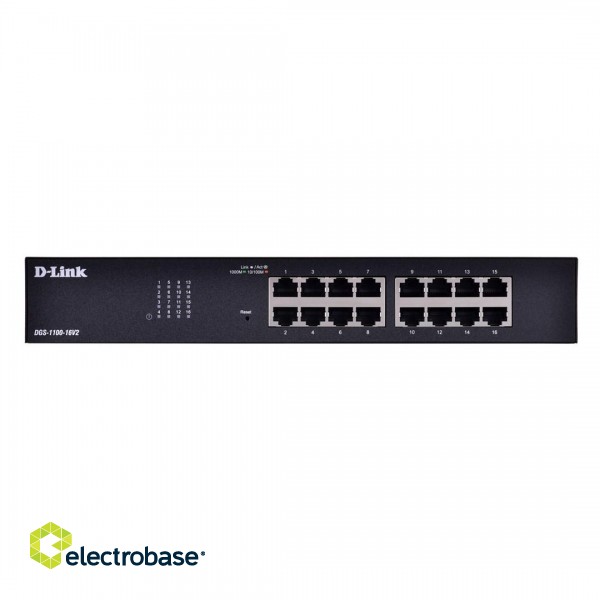 D-Link DGS-1100-16V2 network switch Managed L2 Gigabit Ethernet (10/100/1000) Black image 5