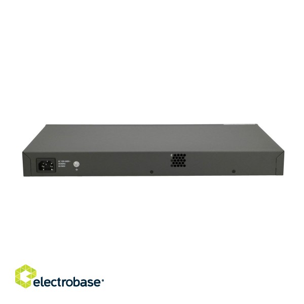 FiberHome S4820-28T-X-PE-AC network switch Managed L2/L3 Gigabit Ethernet (10/100/1000) Power over Ethernet (PoE) 1U Black, Grey image 2