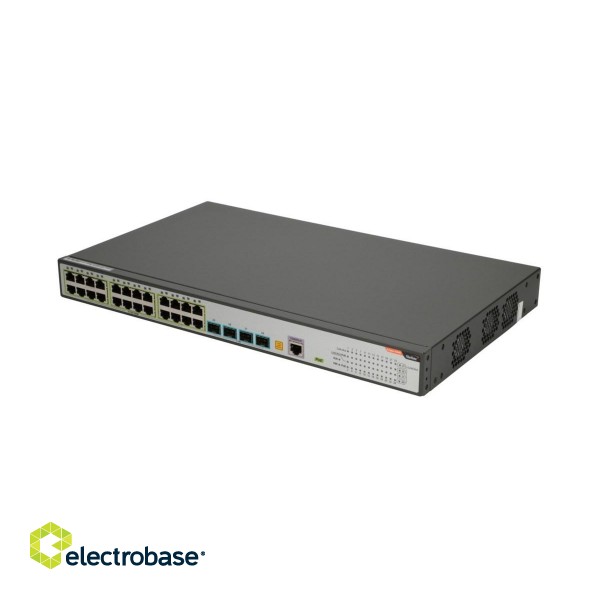 FiberHome S4820-28T-X-PE-AC network switch Managed L2/L3 Gigabit Ethernet (10/100/1000) Power over Ethernet (PoE) 1U Black, Grey image 6