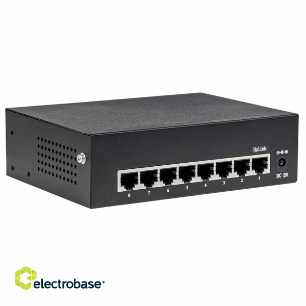 Intellinet 8-Port Gigabit Ethernet PoE+ Switch, IEEE 802.3at/af Power over Ethernet (PoE+/PoE) Compliant, 60 W, Desktop, Box image 6