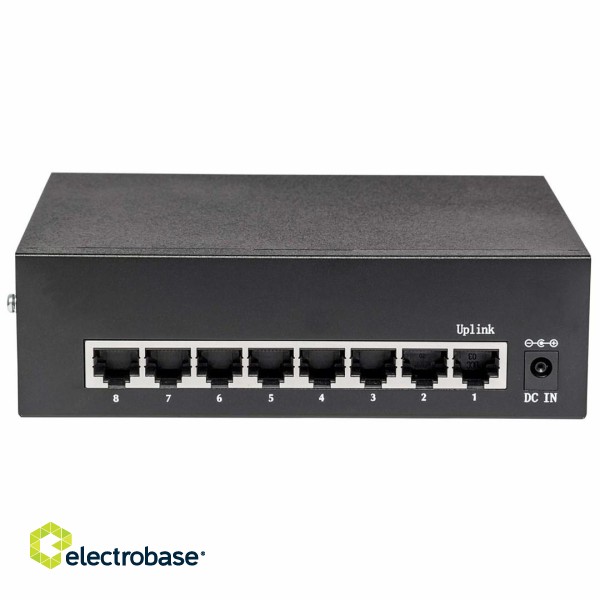 Intellinet 8-Port Gigabit Ethernet PoE+ Switch, IEEE 802.3at/af Power over Ethernet (PoE+/PoE) Compliant, 60 W, Desktop, Box image 7