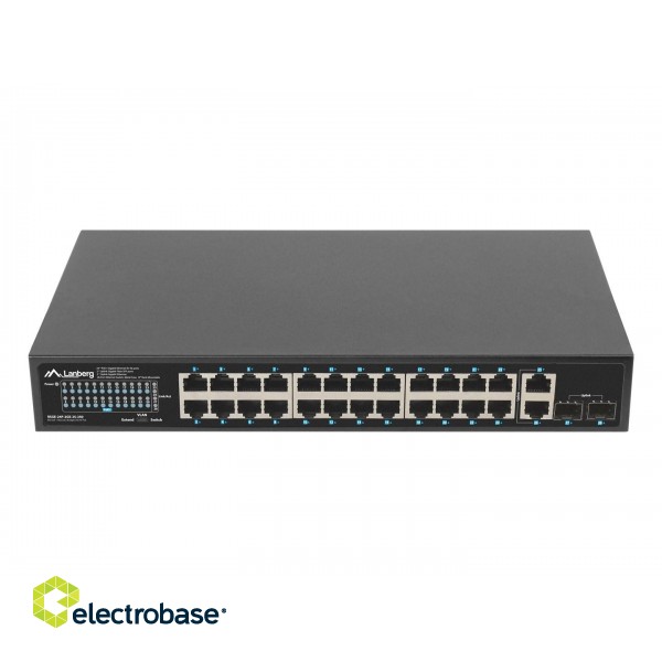 Lanberg RSGE-24P-2GE-2S-250 network switch Unmanaged image 4