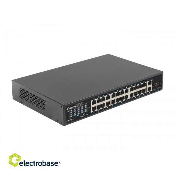 Lanberg RSGE-24P-2GE-2S-360 network switch Unmanaged image 3