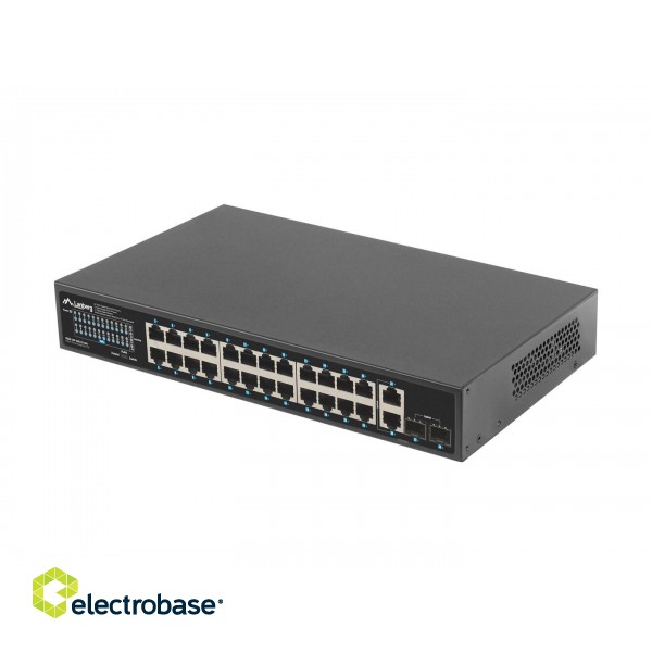 Lanberg RSGE-24P-2GE-2S-360 network switch Unmanaged paveikslėlis 4