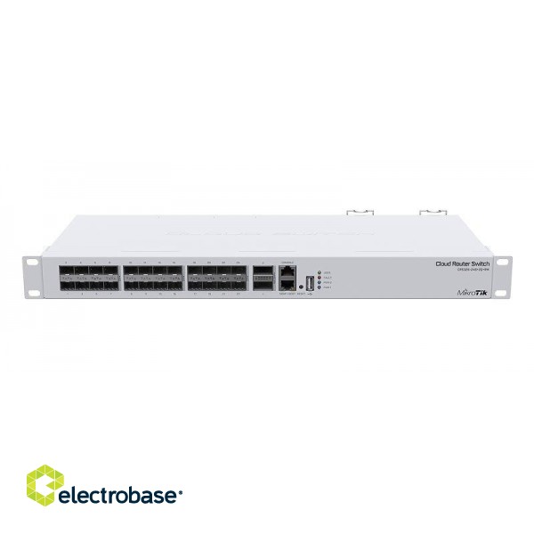 Mikrotik CRS326-24S+2Q+RM network switch Managed L3 1U White фото 1