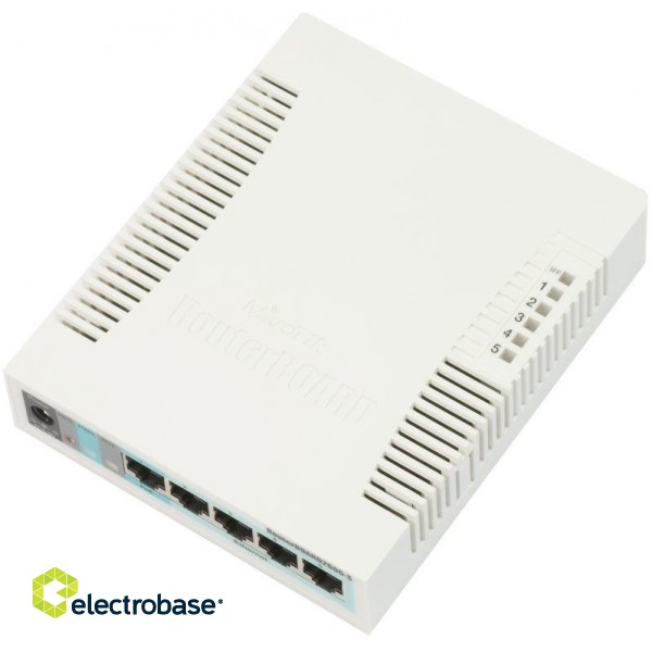 Mikrotik RB260GS Gigabit Ethernet (10/100/1000) Power over Ethernet (PoE) White image 1