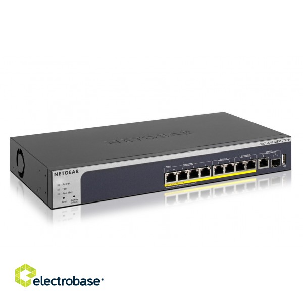 NETGEAR MS510TXPP Managed L2/L3/L4 10G Ethernet (100/1000/10000) Power over Ethernet (PoE) Grey image 1