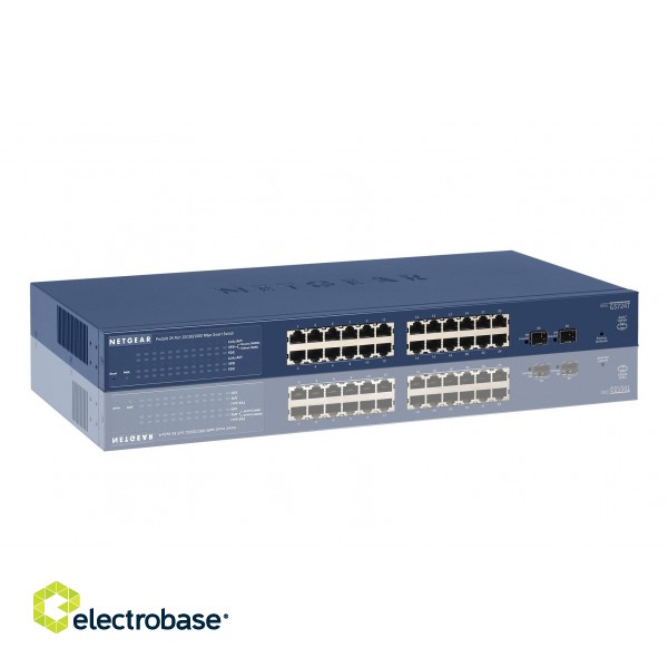 Netgear ProSAFE GS724Tv4 Managed L3 Gigabit Ethernet (10/100/1000) Blue фото 5