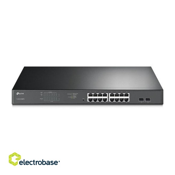 TP-Link JetStream 16-Port Gigabit Easy Smart PoE/PoE+ Switch image 1