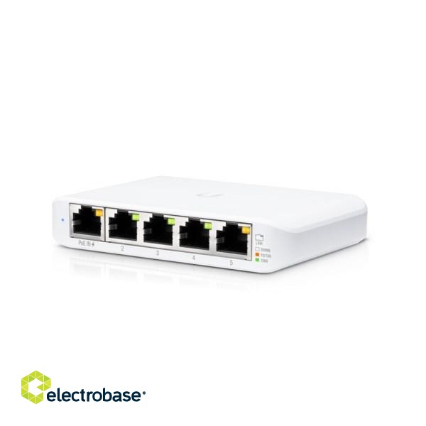 Ubiquiti UniFi USW Flex Mini Managed L2 Gigabit Ethernet (10/100/1000) Power over Ethernet (PoE) White image 1