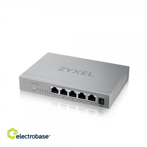 Zyxel MG-105 Unmanaged 2.5G Ethernet (100/1000/2500) Steel image 4