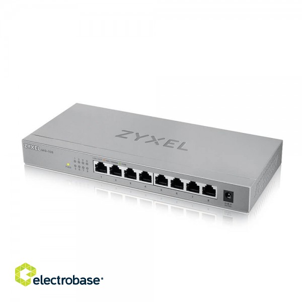Zyxel MG-108 Unmanaged 2.5G Ethernet (100/1000/2500) Steel image 3