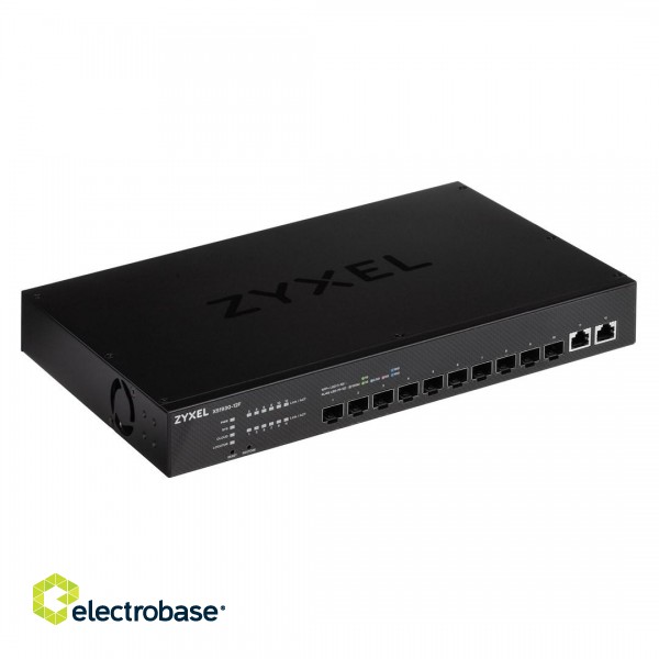 Zyxel XS1930-12F-ZZ0101F network switch Managed L2/L3 10G Ethernet (100/1000/10000) Black image 1