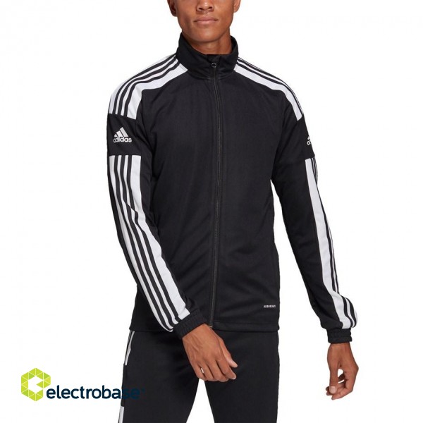 Adidas Squadra 21 Training M GK9546 zipped sweatshirt, men, black image 6