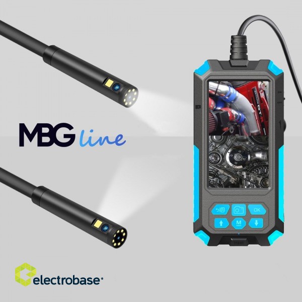 Inspection Camera MBG Line P50 Duo Endoscope 9 LED 2x Full HD 5m image 2