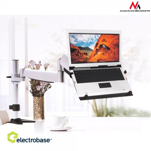 Maclean MC-764 - Laptop stand, monitor, suitable for spring-loaded grip фото 6