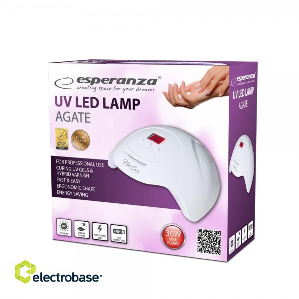 Esperanza EBN010 nail dryer UV + LED 36W paveikslėlis 4