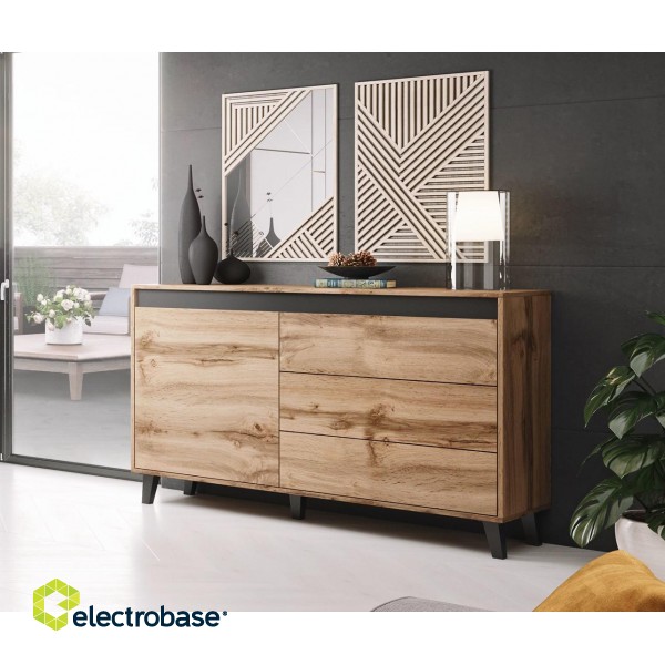 Cama chest of drawers NORD wotan oak/antracite image 3