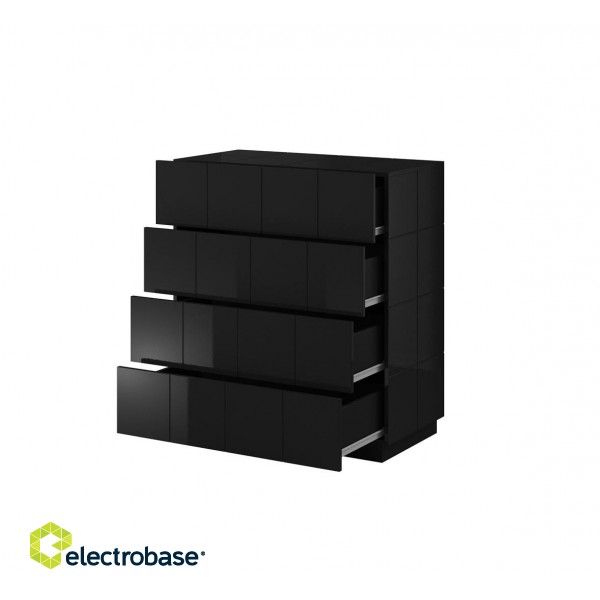 Cama chest of drawers 4D REJA black gloss/black gloss image 3