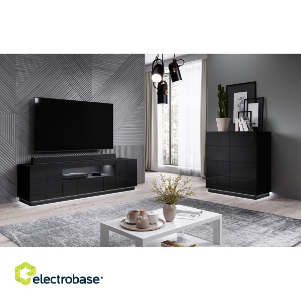 Cama TV stand REJA black gloss/black gloss image 8