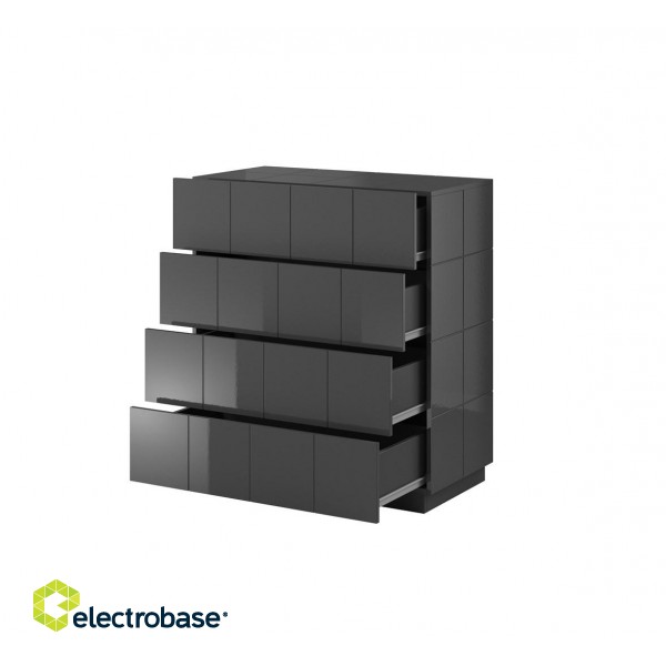 Cama chest of drawers 4D REJA graphite gloss/graphite gloss image 3