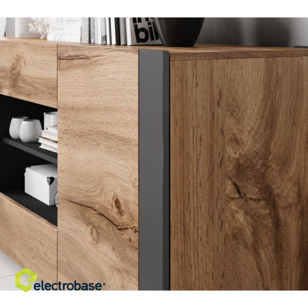 Cama chest of drawers WOOD wotan oak/antracite image 3