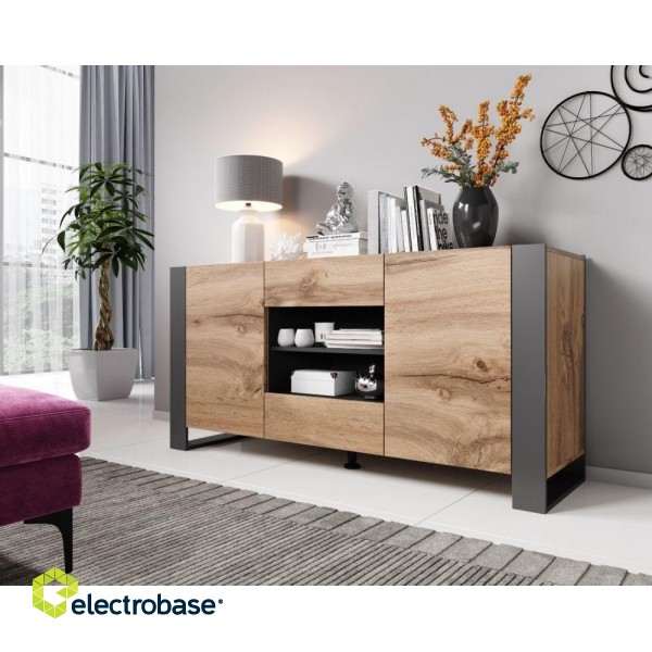 Cama chest of drawers WOOD wotan oak/antracite image 4