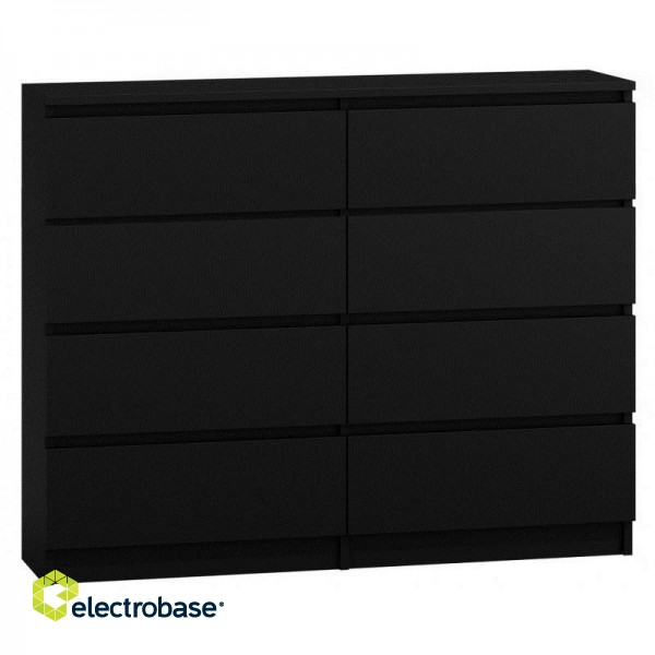 Topeshop M8 120 CZERŃ chest of drawers image 1