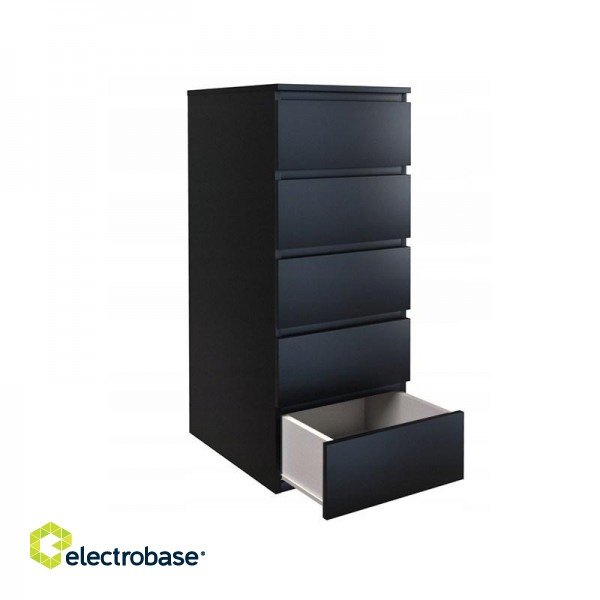 Topeshop W5 CZERŃ chest of drawers image 1
