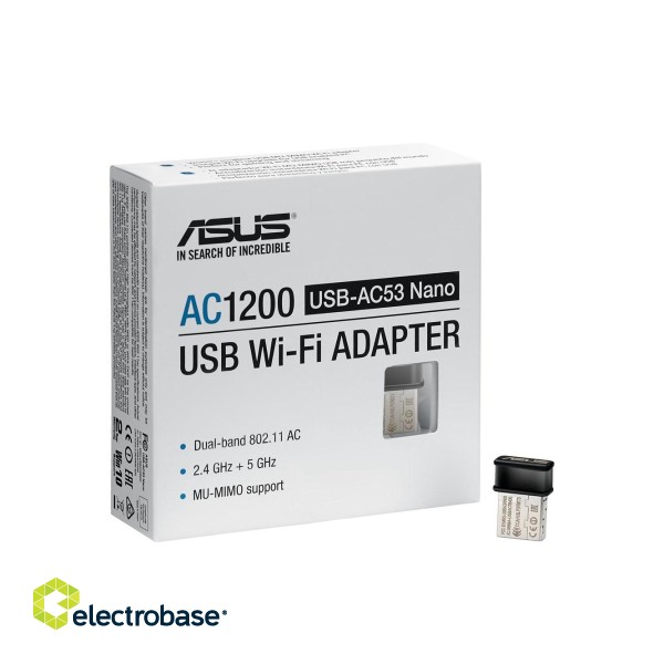 ASUS USB-AC53 Nano WLAN 867 Mbit/s paveikslėlis 3