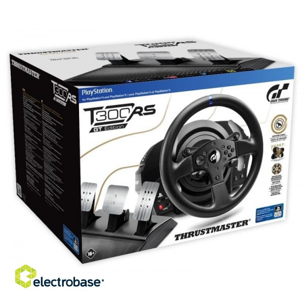 Thrustmaster T300 RS GT Black Steering wheel + Pedals Analogue / Digital PC, PlayStation 4, Playstation 3 image 6
