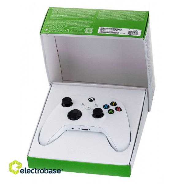 Microsoft Xbox Wireless Controller White Gamepad Xbox Series S,Xbox Series X,Xbox One,Xbox One S,Xbox One X Analogue / Digital Bluetooth/USB image 3