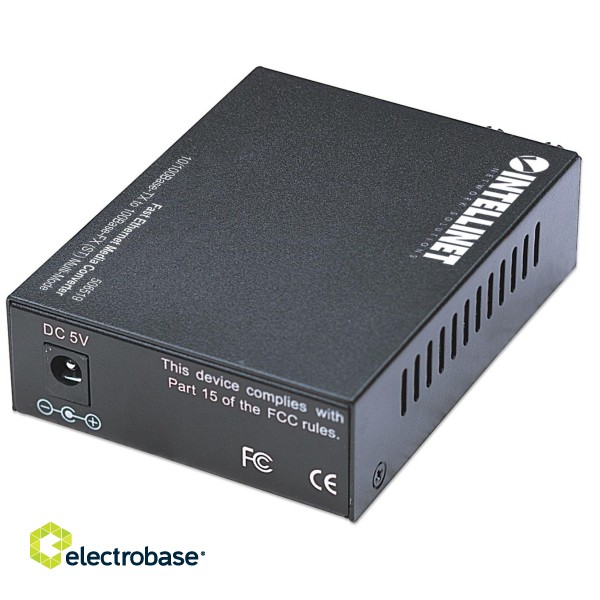 Intellinet Fast Ethernet Media Converter, 10/100Base-Tx to 100Base-Fx (ST) Multi-Mode, 2 km (1.24 mi) image 4