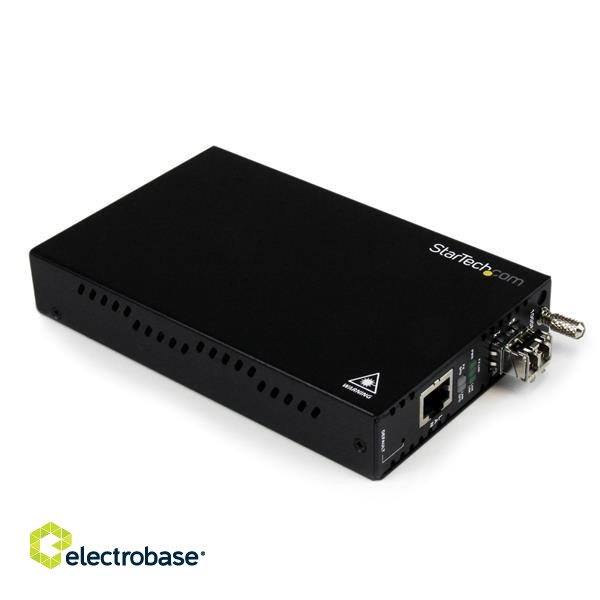 StarTech.com OAM Managed Gigabit Ethernet Fiber Media Converter - Multi Mode LC 550m - 802.3ah Compliant