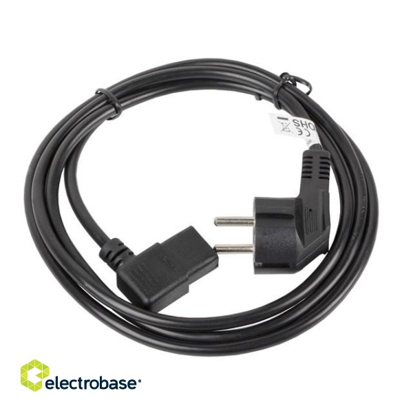 Lanberg CA-C13C-12CC-0018-BK power cable Black 2 m C13 coupler CEE7/7 paveikslėlis 2